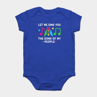 Let Me Sing You The Song Of My People Cicada Minimalist Baby Bodysuit